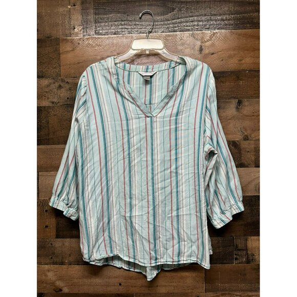 Christopher & Banks‎ Women's V-Neck Blouse Size X-Large - Picture 1 of 4